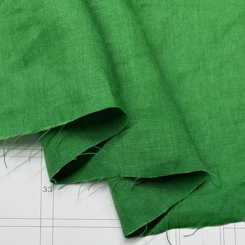 Чистая льняная ткань Стиранный лен Комфортная дышащая ткань для весны и лета DIY Платье Широкие брюки Легкая куртка Одежда