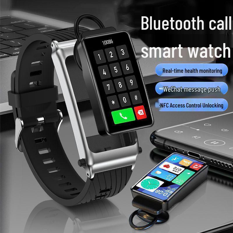 Умный браслет с NFC, Bluetooth-наушниками и функцией звонков, умные часы «два в одном» с возможностью офлайн-оплаты