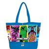 K Company Minecraft Vinyl Tote with Pockets, Comic, CPV6-MCT-CO