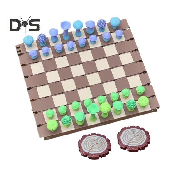 1 набор магнитных лесных грибов, шахматная игра с рулоном, доска для шахмат для детей и взрослых, портативная образовательная дорожная настольная игра-шашка