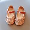 Spring New Little Girls Leather Shoes Baby Girl Flower Mary Janes Shoes Soft Sole Kids Girl Fashion Princess Shoes I07053
