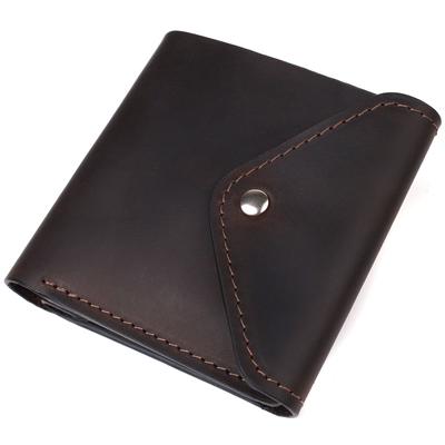 Кошелек для мужчин из матовой натуральной кожи GRANDE PELLE Wallet 16810 Коричневый