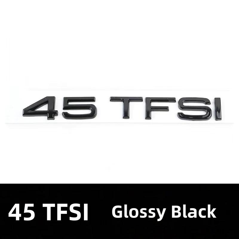 2026 Car Rear Trunk Emblem Sticker For AQ4 A3 A4 A5 A6 A7 A8 Q3 Q5 Q7 Original Size Quarrto Sline Emblem ABS Black Refit Accessories