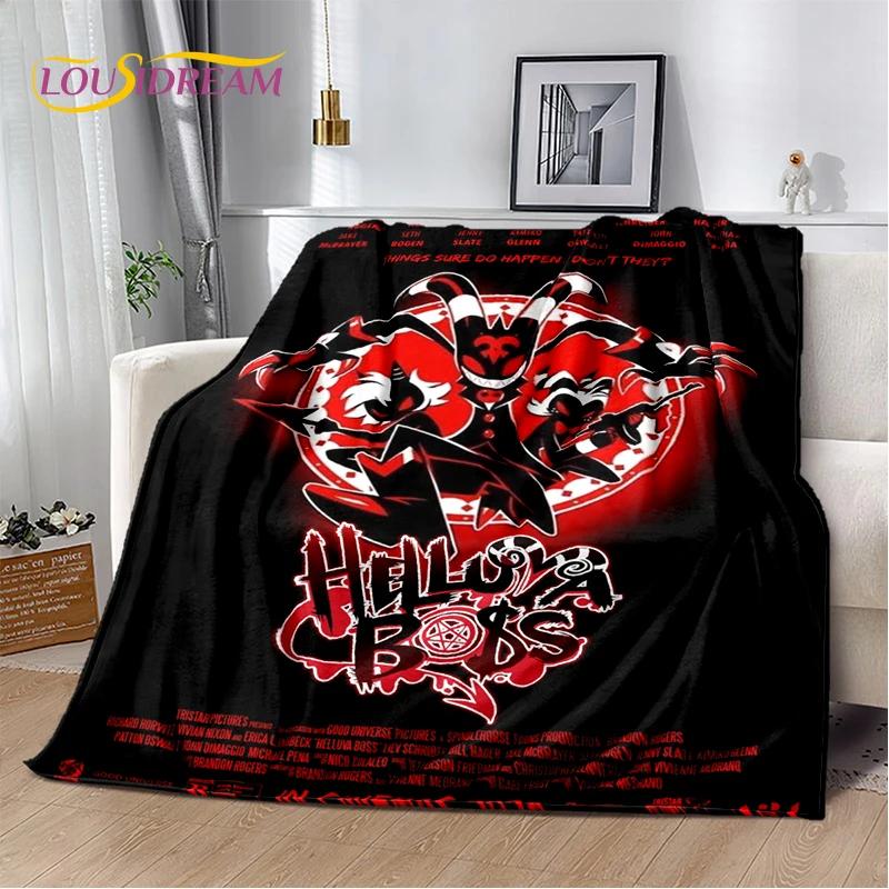 2026 New H-Helluva Boss Blitzo Cartoon Soft Blanket,Soft Throw Blanket for Home Bedroom Bed Sofa Picnic Travel Cover Child Gift