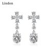 Lindon Copper Alloy Zircon Earrings Drop Earrings For Women Wedding Party Gifts