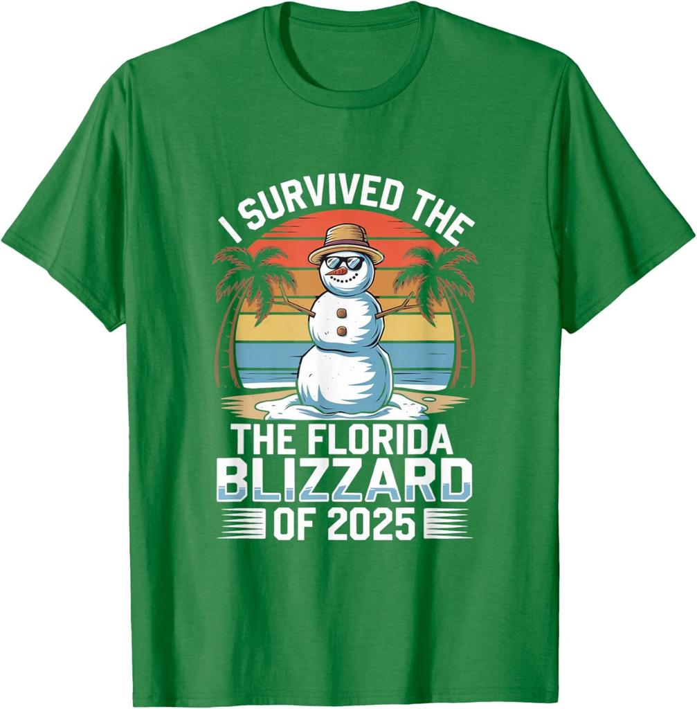 I Survived The Florida Blizzard Of 2025 Florida Snow Unisex T-Shirt
