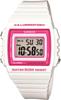 Casio Стандартные цифровые часы глянцевые белые x розовые Overseas Модель [Casio] W-215H-7A2V мужские женские [Товар]