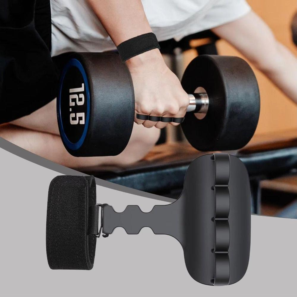 1 pc/ pair Ergonomic Shape Weight Lifting Grips Anti-Slip Grips Barbell Exercises