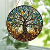 Tree of Life Suncatcher Stained Window Hanging Acrylic Signs Window Decor Porch Wall Decor Home Decoration