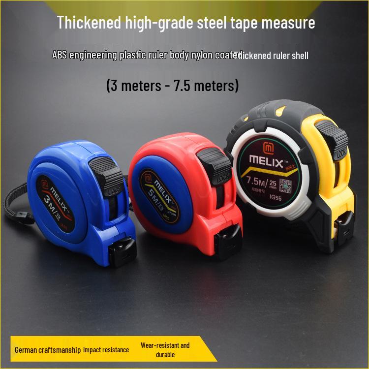 Nigo Steel Tape Measure - Drop-Proof, Waterproof, Thickened, High-Precision Ruler (3m/5m/7.5m)