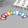 50Pcs Colorful Keychain Key Tag Label Id Name Tel Number Marker Tag Baggage Tag