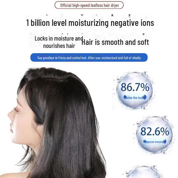Высокоскоростной фен без листьев с технологией отрицательных ионов для домашнего салонного ухода