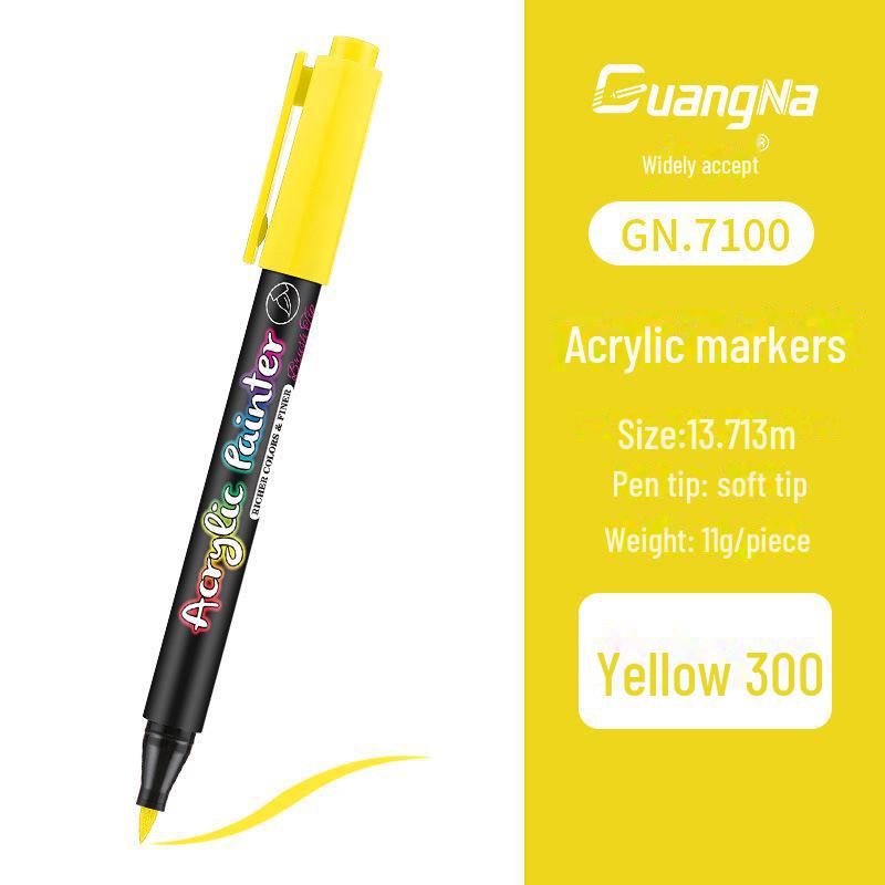 Acrylic Water-Based Paint Marker Pen for DIY, Graffiti, Body Painting - Soft Head Hand Account Painting Pen