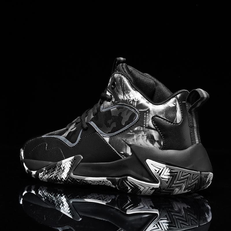 Mens Non-slip Basketball Shoes Outdoor Breathable Comfortable Sports Shoes Young Boy Training Athletic Basketball Sneakers