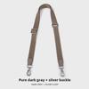 Adjustable 2.5cm Solid Color Canvas Crossbody Bag Strap Replacement