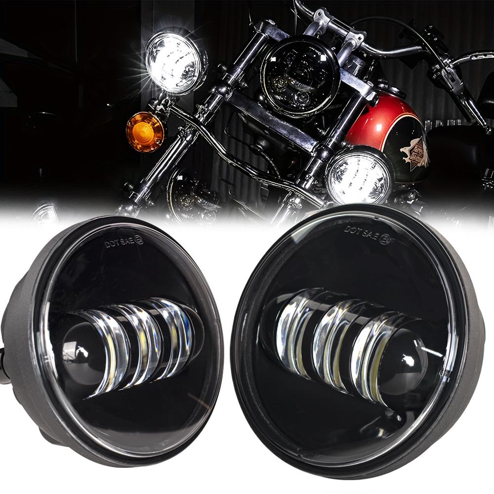 Motorcycle 2pcs 4.5 Inch Led Fog Light DRL Led Fog Halo Ring 30W Round Waterproof 4 1/2 Auxiliary Passing Lamp