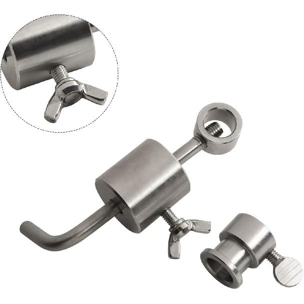 BBQ Oven Balance,Skewer BBQ Rod Limiter Stainless Steel Weight Balancer BBQ Rod Balance Skewer,Limiter Rotisserie Roast Chicken Set