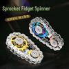 Zinc Alloy Metal Wheel Chain Fidget Spinner Gear EDC