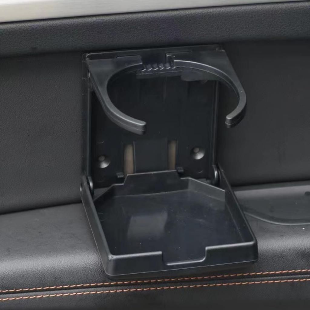 HUIKKJP Автомобильный держатель для напитков Складной Пластиковый Держатель для бутылок Стаканов Автомобильный Набор из 2 шт. (черный)