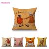 Modern Art Sam Toft Humorous Cartoon Dog Lovely Cute Puppy Funny Cotton Linen Sofa Throw Pillow Case Chair Seat Cushion Cover