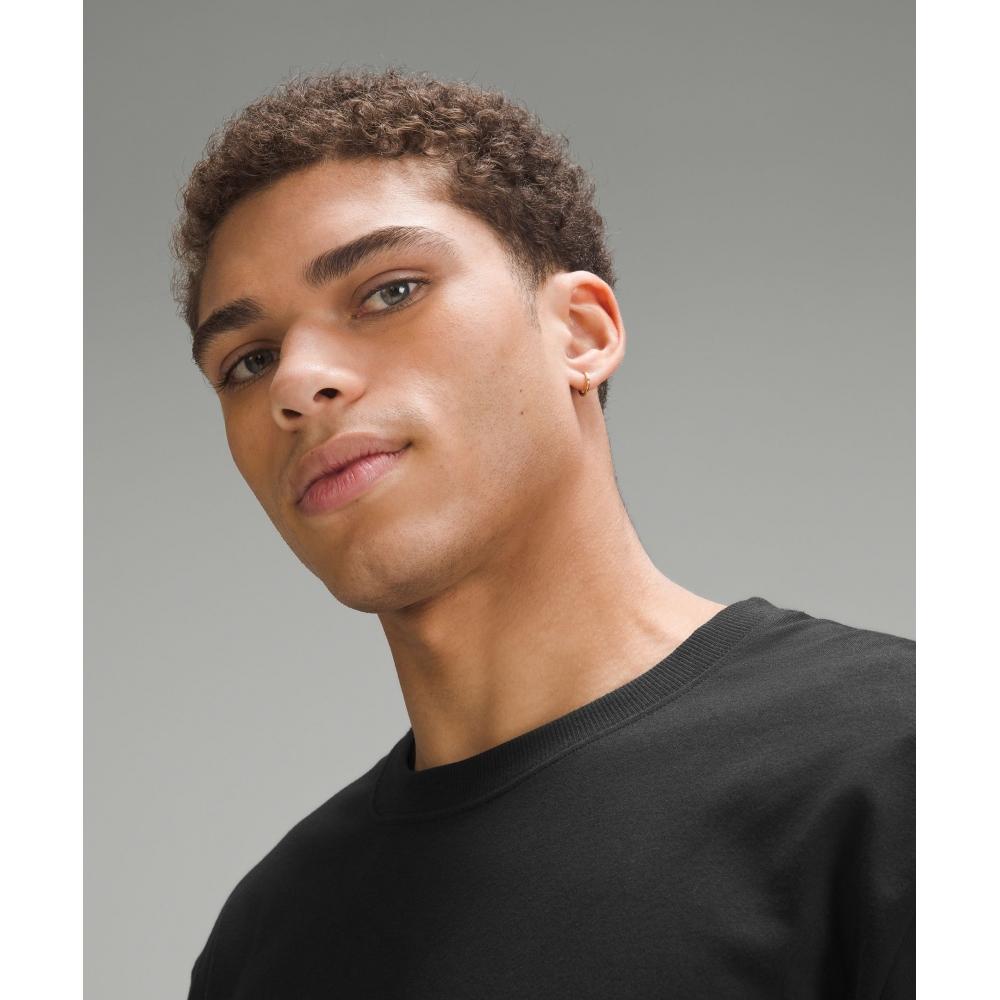 Lululemon Рубашка с длинным рукавом из плотного хлопкового джерси, черная