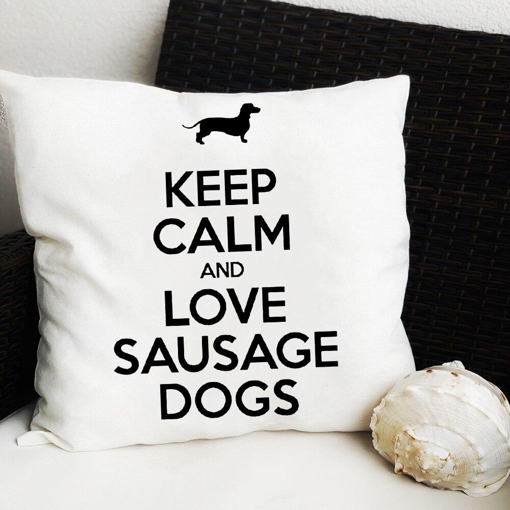 Fashion Colorful Dog Printed Cushion Cover Home Dachshund Decorative Sofa Coffee Car Chair Throw Pillow Case Almofada Cojines