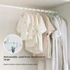 Multi-Functional Retractable Children's Clothes Hanger Baby Drying Rack With Pants Clip Infant Clothes Drying Hanger