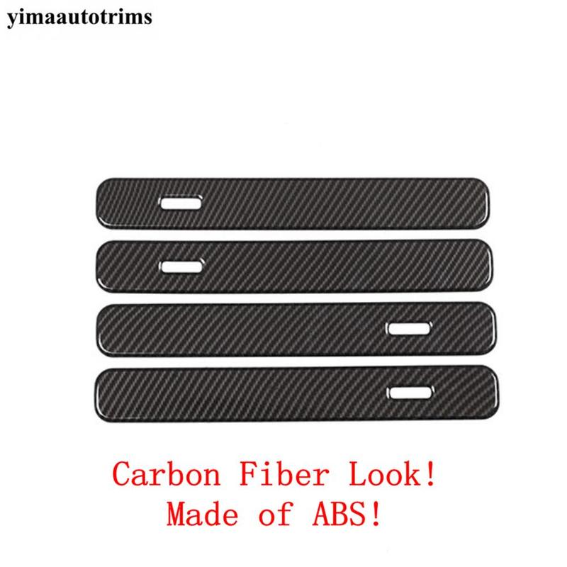 ABS Carbon Fiber Car Exterior Door Handle Grab Cover Trim Sticker Styling For Land Rover Range Rover Evoque L551 -