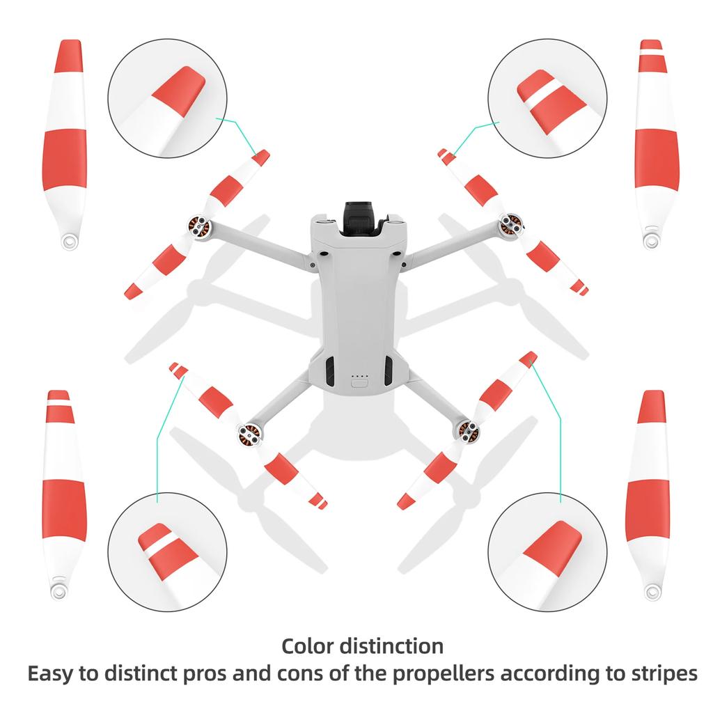 For Mini 3 pro Propellers Compatible with DJI Mini 3 pro Drone Replacement Low-Noise and Quick-Release Blades Props Accessories