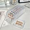 Коробки для хранения накладных ногтей, Пылезащитные упаковки для искусственных ногтей с клейкой лентой, Прозрачные коробки для демонстрации ногтей для домашнего DIY, Маникюрного салона