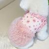 Pet Costumes Summer Thin Pet Floral Dress Comfortable Sleeveless Dog Skirt Breathable Puppy Sweatshirt Pet Supplies