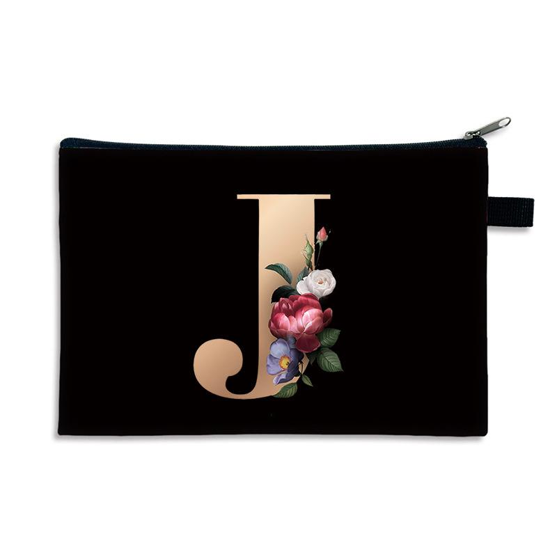 Креативный мешочек для мелочи с принтом 26 букв, парусиновый полиэстер, на молнии, маленькая сумка, многофункциональный кошелек для переноски