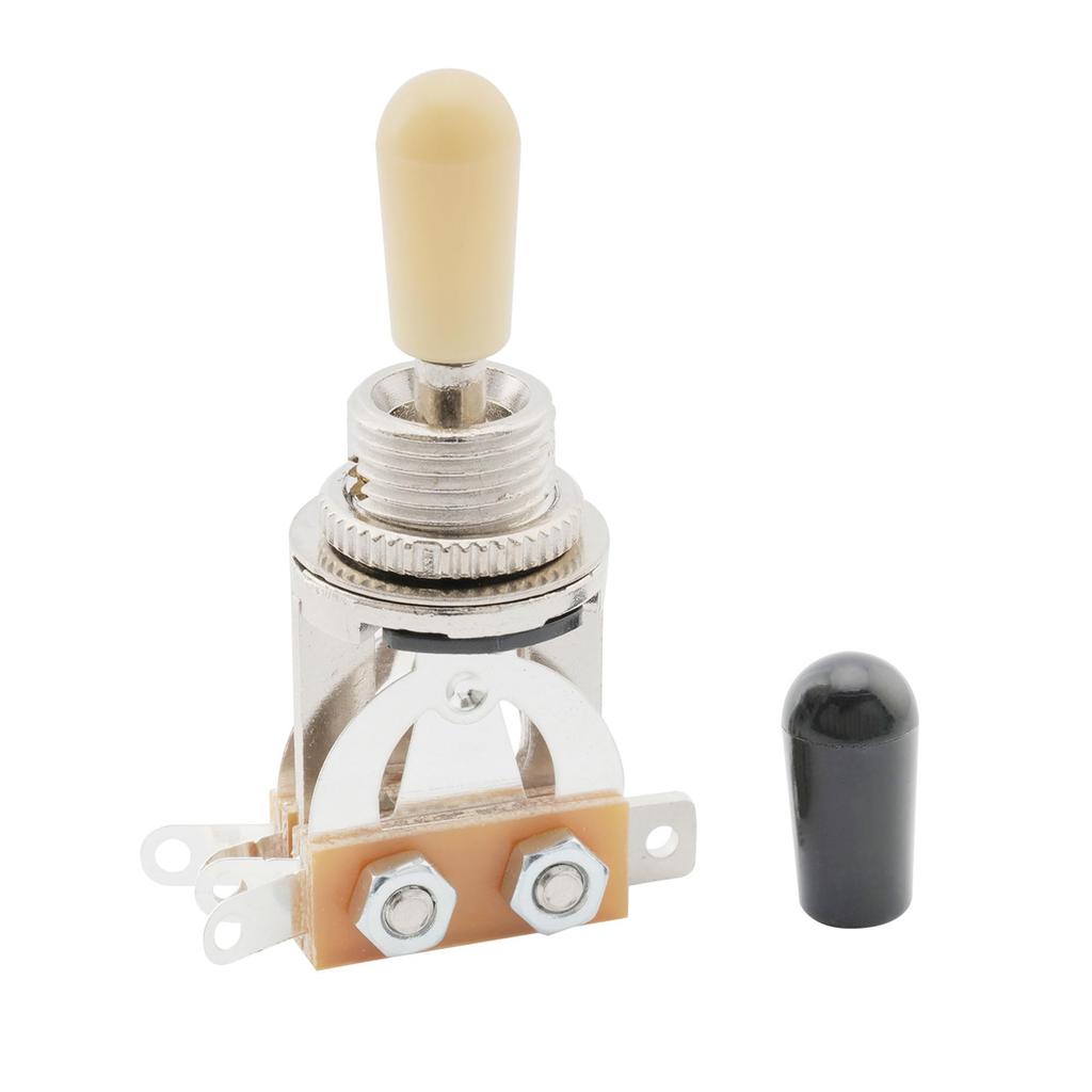 Musiclily 3 WAY Metric Toggle Switch Short Type for Les Paul Cream Knob Guitar,