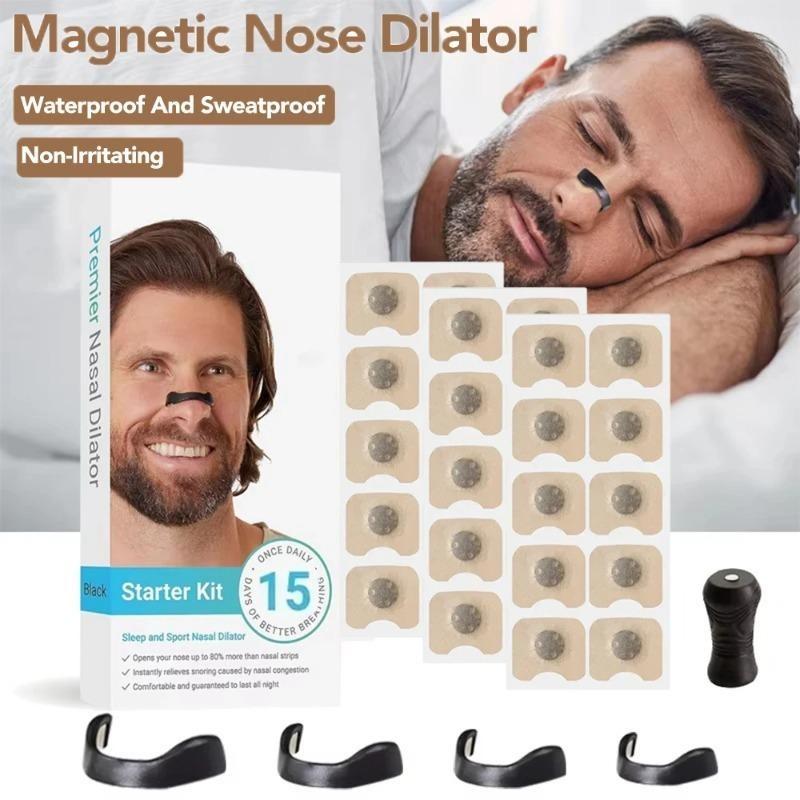 Магнитная лента для сна против храпа для рта, назальные расширители, стартовый набор для носа, улучшение качества сна, решение от храпа для мужчин