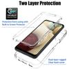 Case For Samsung A12 Cover 360° Double Sided Silicone Phone Cases For Samsung Galaxy A12 A 12 SM-A125F/DS A125F A125 Clear Full Body Soft TPU Cover