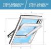 Long Lasting Use Portable Air Conditioner Silver Finished Polyester Window Seal  Cooling Season