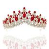 New Korean Style Colorful Rhinestone Wedding Crown Popular Bridal Headdress Hair Comb Wedding Accessories