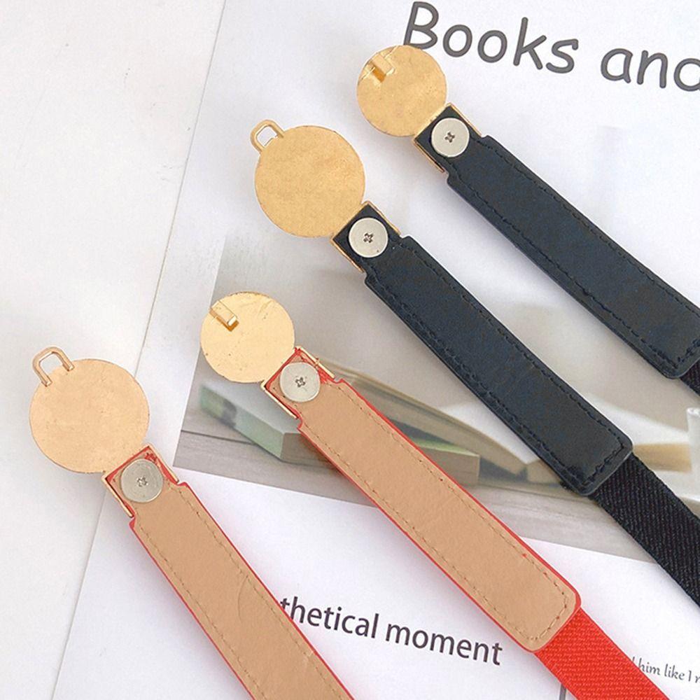 Pearl Buckle Waist Belt Thin Dress Coat Decorative Waistband Simple Skinny Waist Straps Women