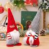 Charming Christmas Decoration Gray Pointy Hat Gnome Doll For Cozy Holiday Home Decor