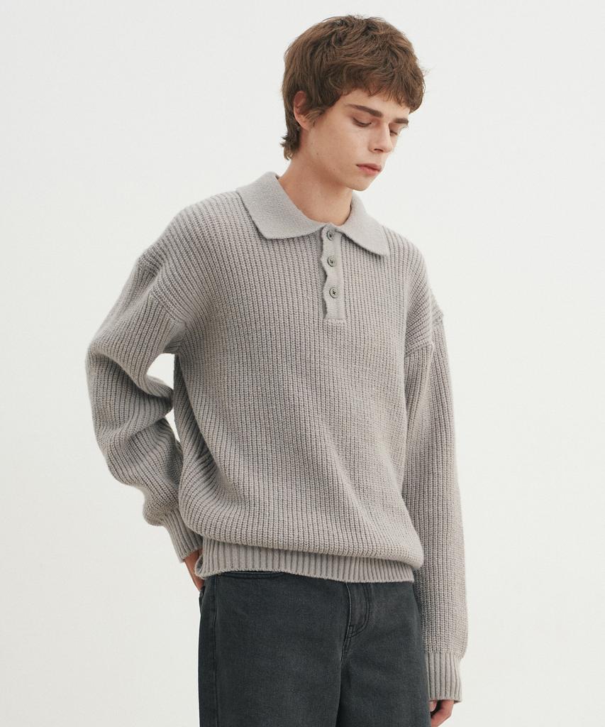 BLOND9 Hazzi T-Cloth Knit_Gray