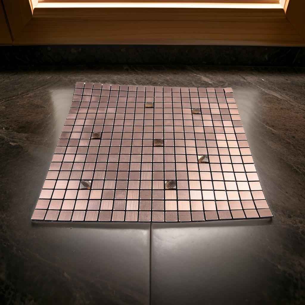 Кухонная мозаичная наклейка для фартука Название продукта Серебристый