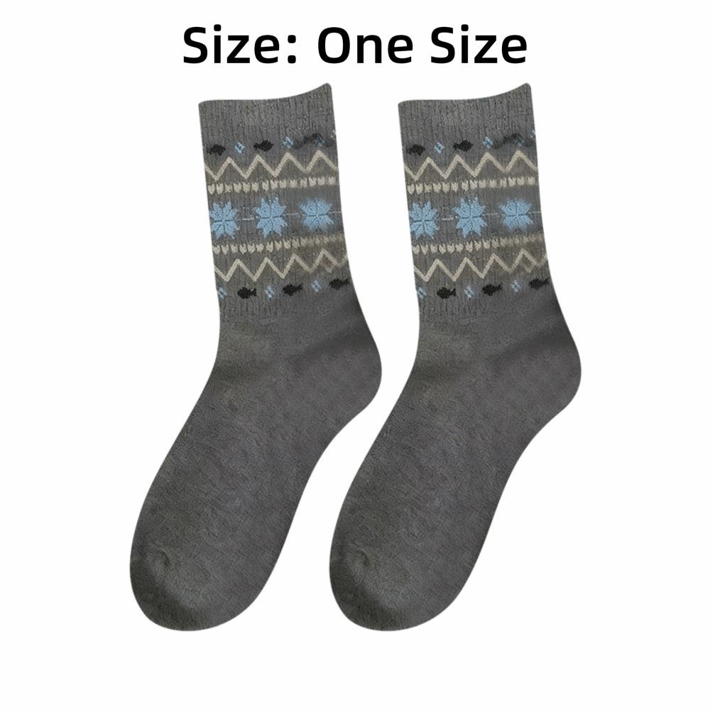 1/4 Pairs Warm Medium Tube Tights Anti-Cold Mid-calf Socks Harajuku Stacked Socks Autumn Winter
