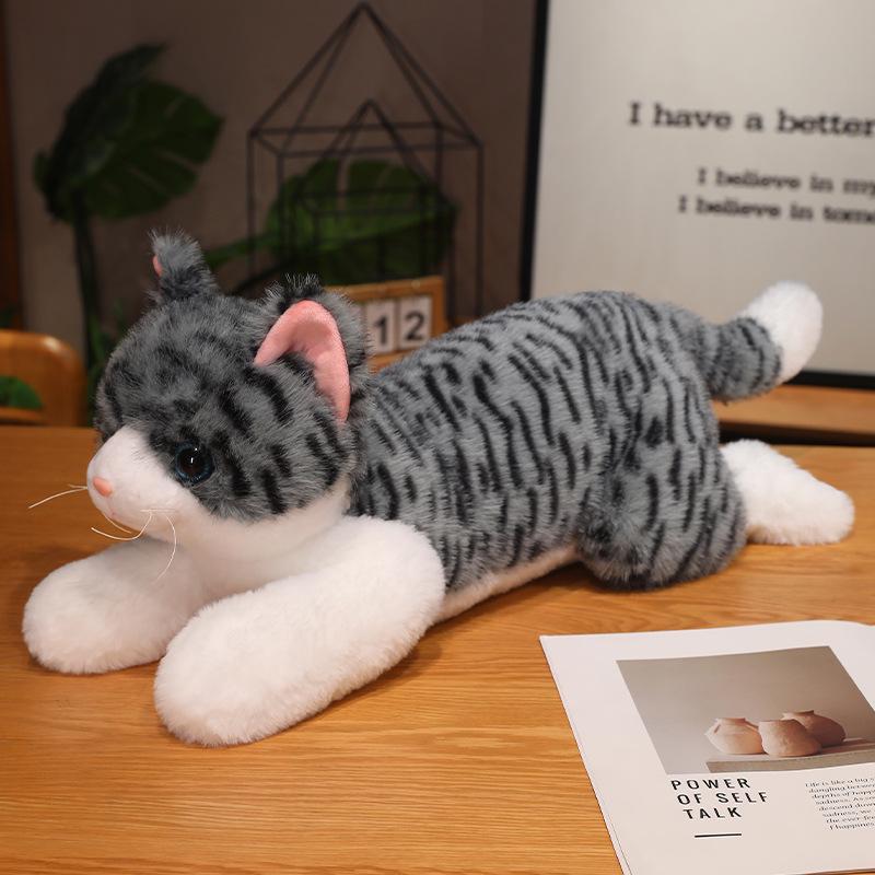 Мультяшная подушка-кошка плюшевая: Большой мяукающий компаньон для сна для детей