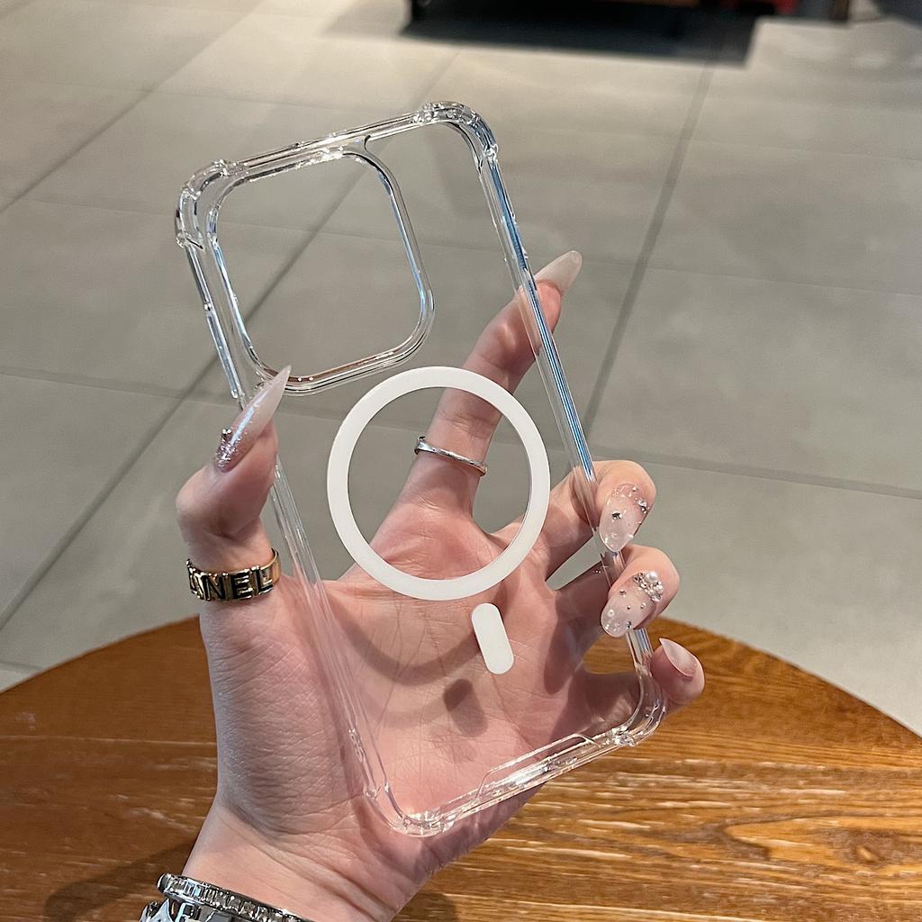 Crystal Clear Transparent Hard Phone Case for Oppo Find X9 X8 Pro Soft Bumper Anti Drop Wireless Charger Protection Cover Funda