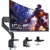 Совместимый кронштейн для монитора ПК AVLT с грузоподъемностью, газовой пружиной, типом люверса для дисплея, типом зажима, подставкой VESA, поддерживает Ultra Display 17–35 дюймов,