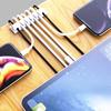 Силиконовый органайзер для кабелей USB-кабеля, намотчик, гибкий держатель для управления кабелями, зажимы для провода мыши, наушников, автомобильного провода