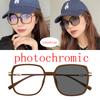 Фотохромизм Солнцезащитные очки Мода Квадратная Большая оправа Градиентные Солнцезащитные очки UV400 для Женщин Оттенки Хамелеон Очки Женские Gafas sol