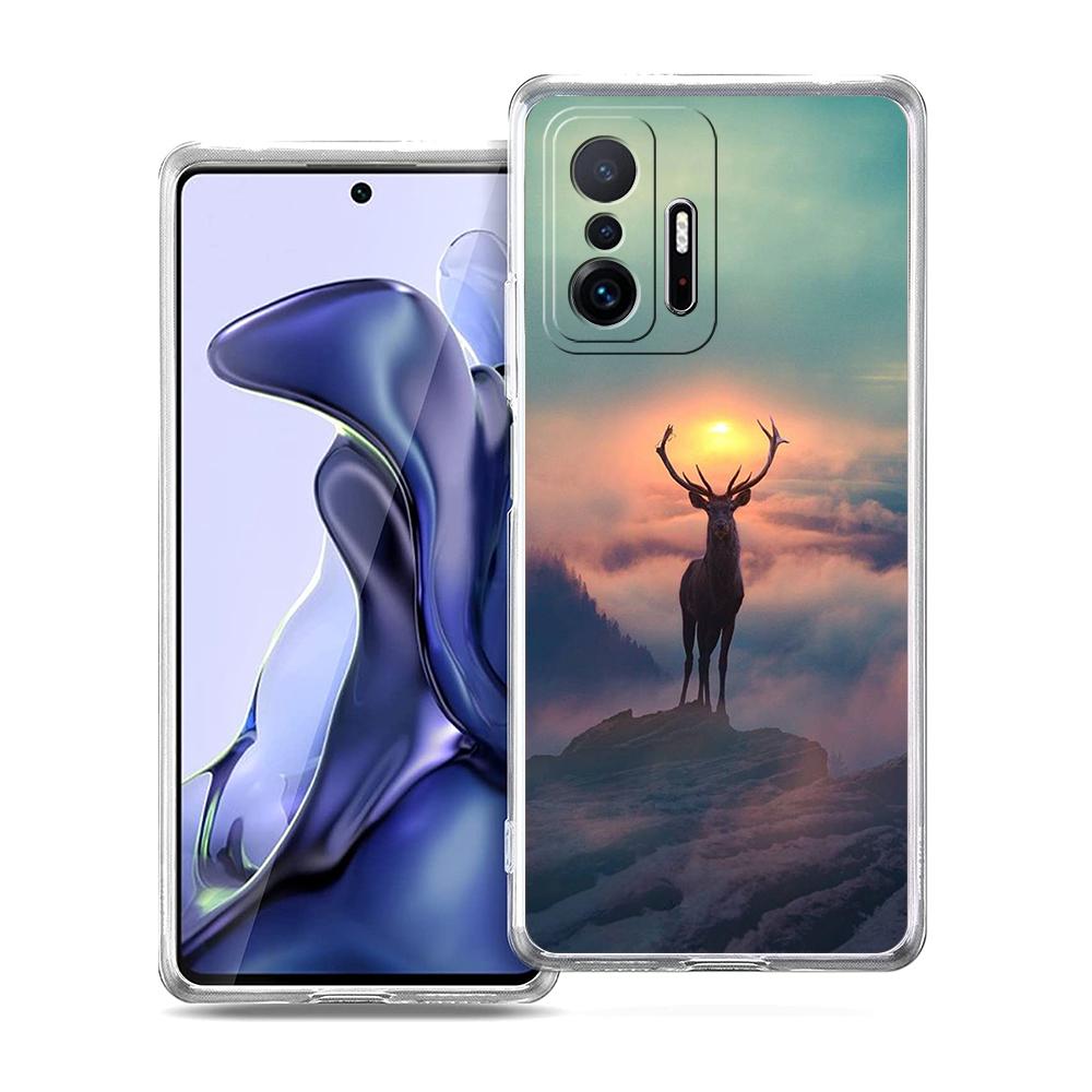 Камуфляжный чехол для телефона 'Охота на оленей' для Xiaomi 14 13 12 Lite Mi 11 11X 13T 12T 11T Чехол для Poco X5 X4 X3 NFC F5 F4 M4 Pro 5G Корпус