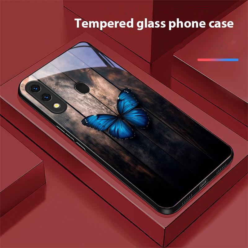 Mysterious butterfly For Samsung A20 30 A22 23 24 25 26 31 32 33 A34 35 42 50 51 52 53 54 55 56 70 71 72 73 glass phone case