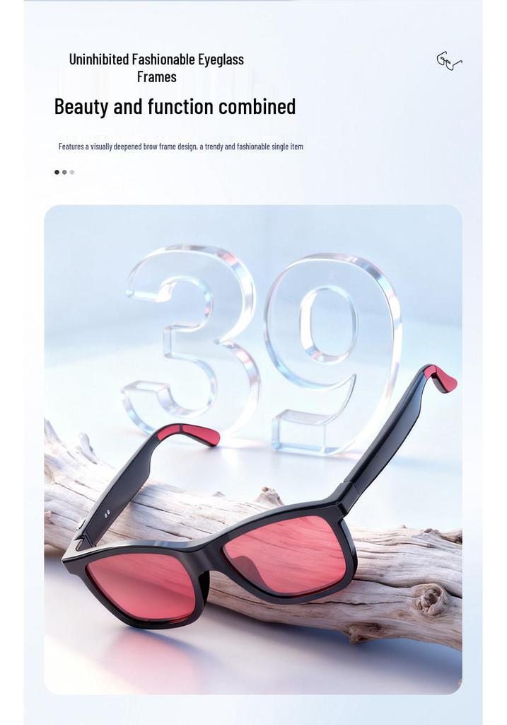 TYTCH70 Electrochromic AI Translation Bluetooth Glasses - Supports 100+ Languages & Music
